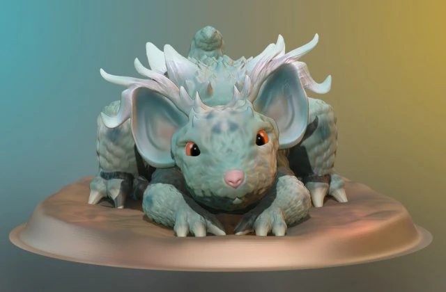 nidorina realistic 3d 3D Print Model .c4d .max .obj .3ds .fbx .stl .blend