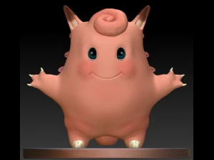 clefairy realistic 3d 3D Print Model