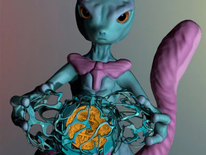 Mewtwo Bitcoin 3D Druckmodell