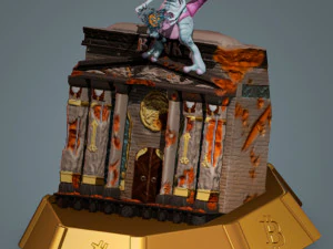 Mewtwo Bitcoin 3D Print Model