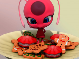 Tikki at christmas 3D Print Model