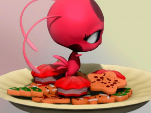 Tikki at christmas 3D Print Model