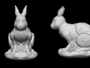 Legendarny Kr&oacute;lik Model do druku 3D