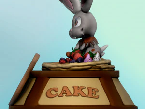 Bunnelby CakeCripto 3D Print Model