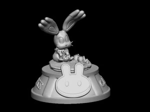 Bunnelby CakeCripto 3D Print Model