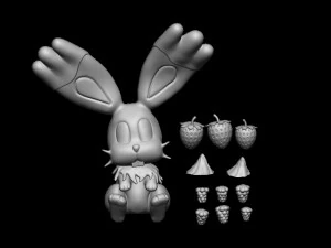 Bunnelby CakeCripto 3D Print Model