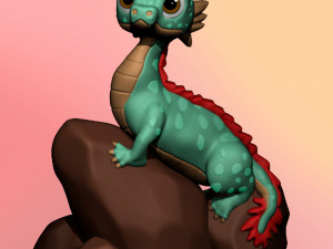 Baby Dragon 3D 打印模型