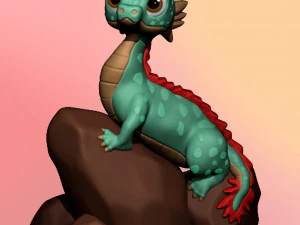 Baby-Drache 3D Druckmodell