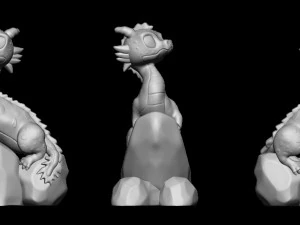 Baby Dragon 3D Print Model