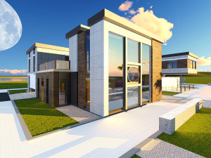 villa modern 3D मॉडल