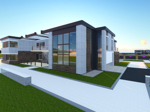 villa modern 3D मॉडल