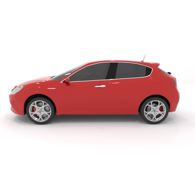 alfa romeo giulietta 3Dモデル .c4d .max .obj .3ds .fbx .stl .blend 