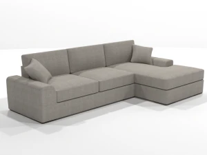 canap&eacute; m&eacute;ridienne d'angle vedori Modèle 3D