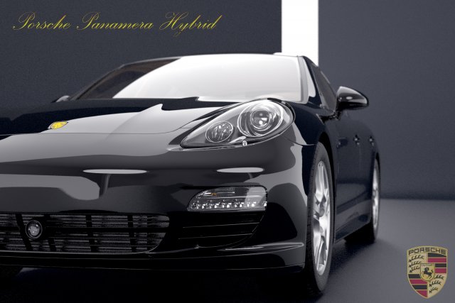 porsche panamera s hybrid 2018 3d- 3D Model .c4d .max .obj .3ds .fbx .stl .blend 
