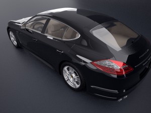 porsche panamera s hybrid 2018 3d- 3D Model