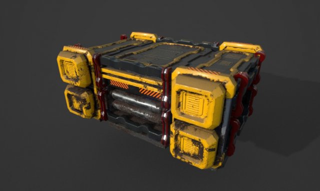sci-fi structure 3D Model .c4d .max .obj .3ds .fbx .stl .blend 