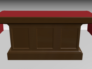 low detail church asset pack 3D Model