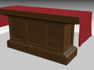 low detail church asset pack 3D Model