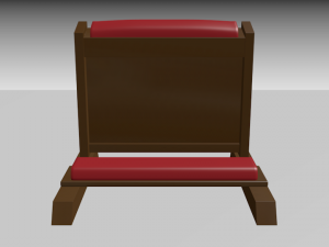 low detail church asset pack 3D Model