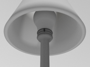 basic tall lamp 3D 模型