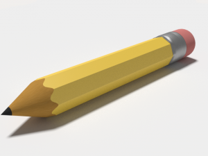 wooden pencil 3D Model