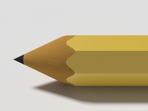 wooden pencil Model 3D