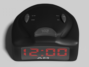 modern digital alarm clock 3D Model