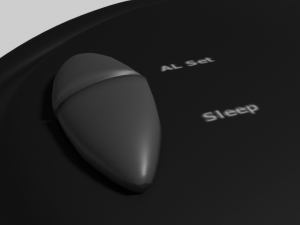 modern digital alarm clock 3D Model