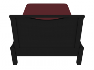 modern bed 3D 模型