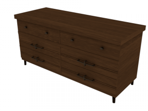 wooden dresser Modelo 3D