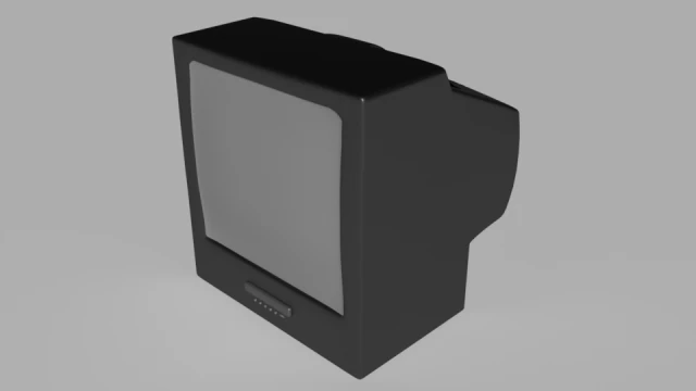 crt tv 3D Model .c4d .max .obj .3ds .fbx .stl .blend