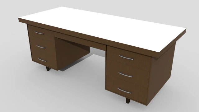 mesa de madeira baixa poli Modelo 3D .c4d .max .obj .3ds .fbx .stl .blend 