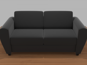 modern two-seat couch 3D Модель