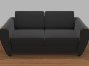modern two-seat couch 3D Model