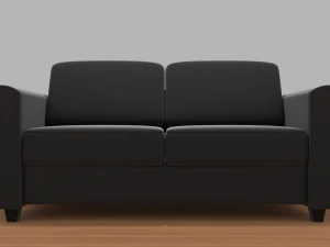 modern two-seat couch 3D Model