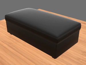 modern two-seat couch 3D Model