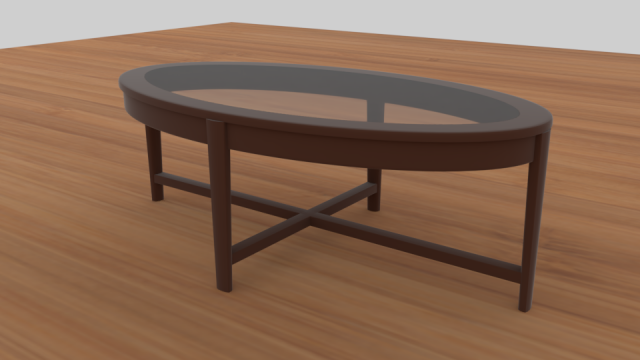 modern glass coffee table Modelo 3D .c4d .max .obj .3ds .fbx .stl .blend 