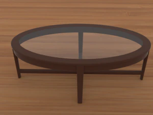 modern glass coffee table 3D Model