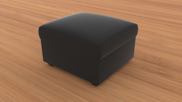 modern ottoman single Model 3D .c4d .max .obj .3ds .fbx .stl .blend 