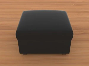 modern ottoman single 3D Model