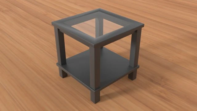 modern glass side table 3D Model .c4d .max .obj .3ds .fbx .stl .blend 
