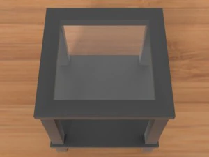 modern glass side table 3D Model