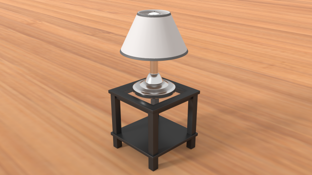 modern metal table lamp 3D 模型 .c4d .max .obj .3ds .fbx .stl .blend 