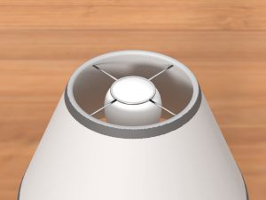 modern metal table lamp 3D 模型