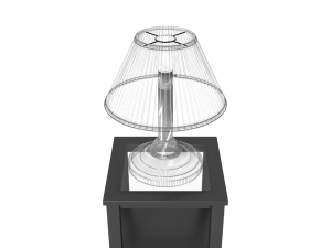 modern metal table lamp 3D 模型