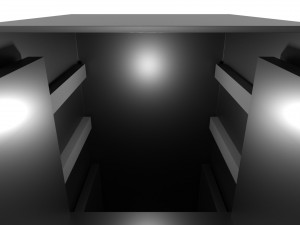 vertical style filing cabinet Modèle 3D
