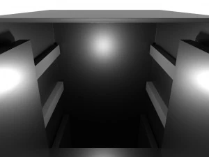 vertical style filing cabinet 3D Model