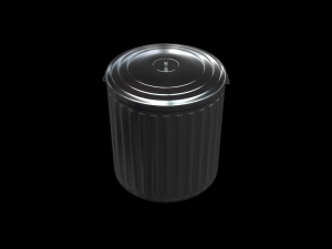metal trash can 3D Model