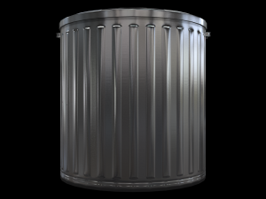 metal trash can 3D Model