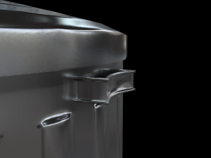 metal trash can 3D Model
